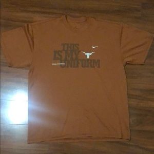 Nike Football Texas Longhorn Dri Fit Shirt